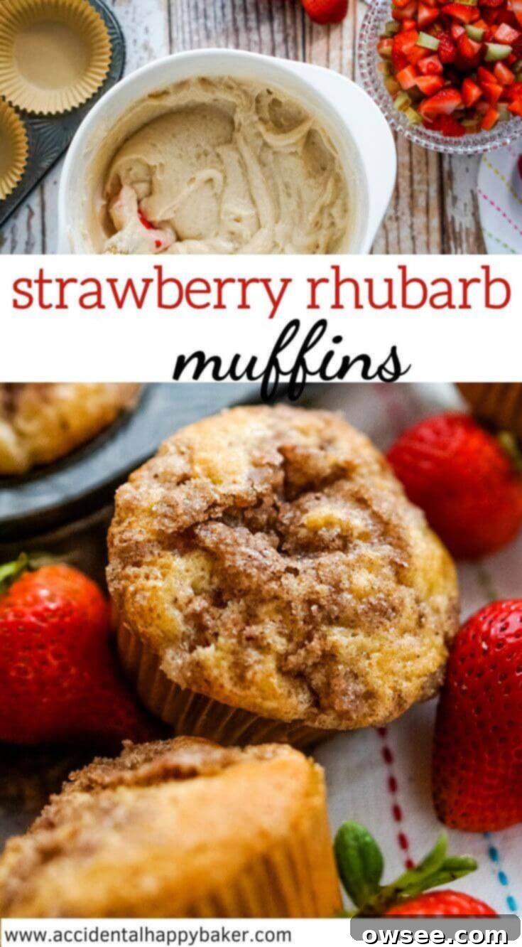 Sweet with a hint of tart, light and fluffy strawberry rhubarb muffins studded with bits of fresh strawberry and rhubarb and topped with a cinnamon streusel.