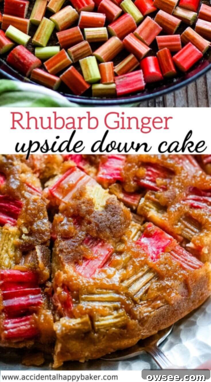 Spiced Rhubarb & Ginger Flip Cake 10 Rhubarb ginger upside down cake makes a simple and sweet, but stunning dessert with an old fashioned flavor.
