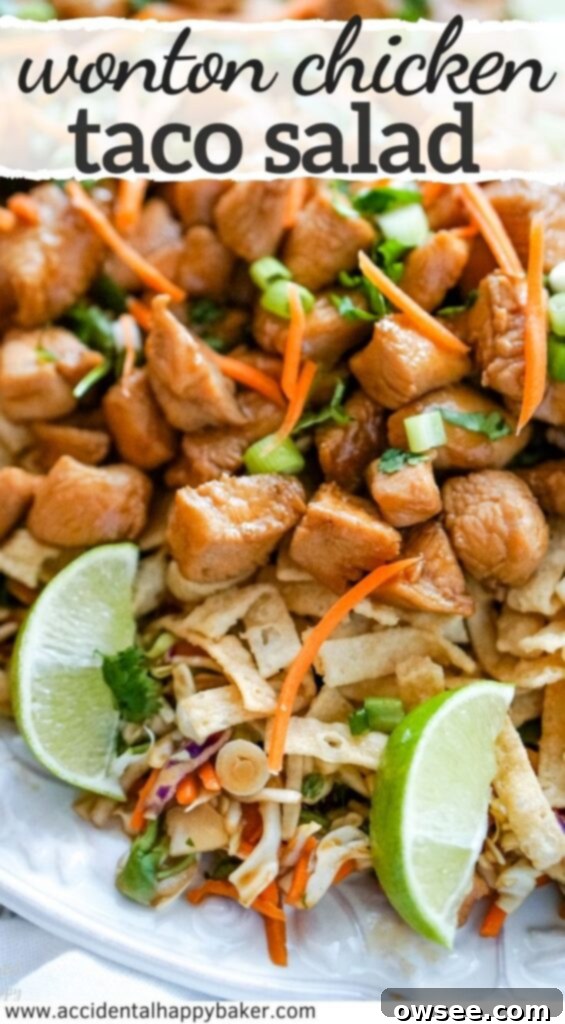 Crispy Wonton Chicken Taco Salad 9 A beautiful Pinterest-friendly image of Wonton Chicken Taco Salad, emphasizing its deliciousness and ease, perfect for saving for later meal inspiration.