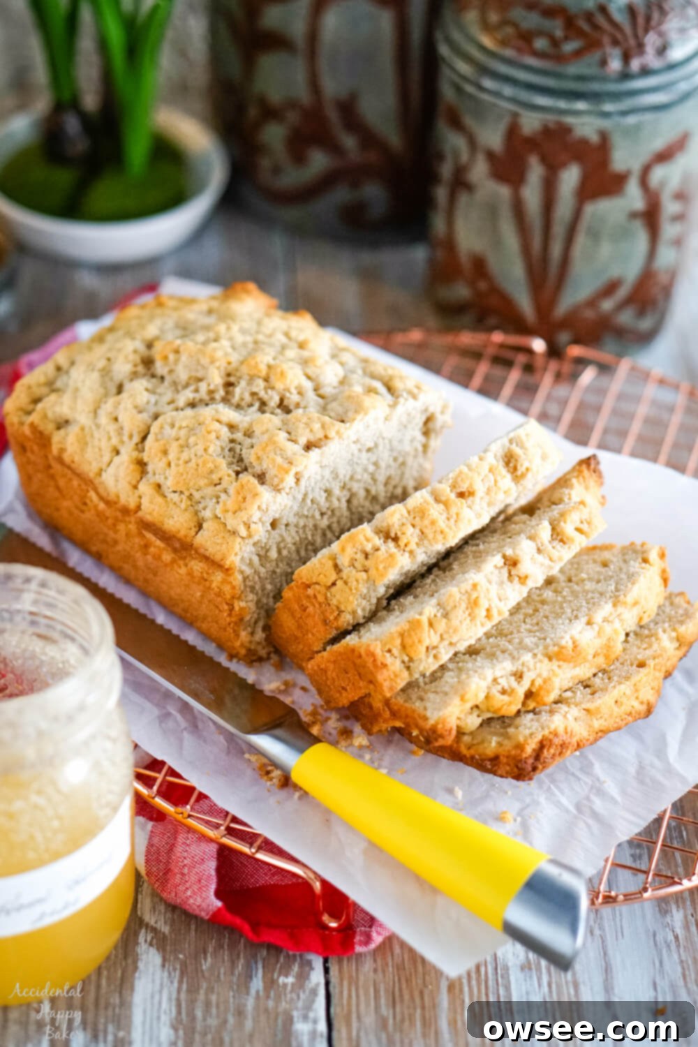 Golden Honey Beer Loaf 8 Honey Beer Bread